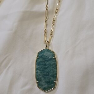 NWT KENDRA SCOTT FACETED NECKLACE 14K GOLD PLATED OVER BRASS GORGEOUS STONE